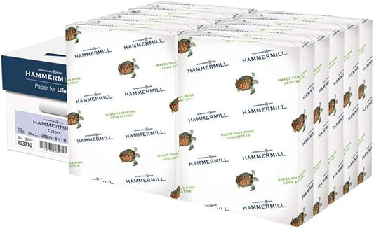 Hammermill Colored Paper, 20 lb Orchid Printer Paper, 8.5 x 11 - Made in the USA, Pastel Paper, 103770C - 10 Ream (5,000 Sheets)