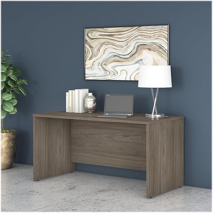 Bush Business Furniture Studio C 60W x 30D Office Desk in Modern Hickory, Computer Table for Home or Professional Workspace