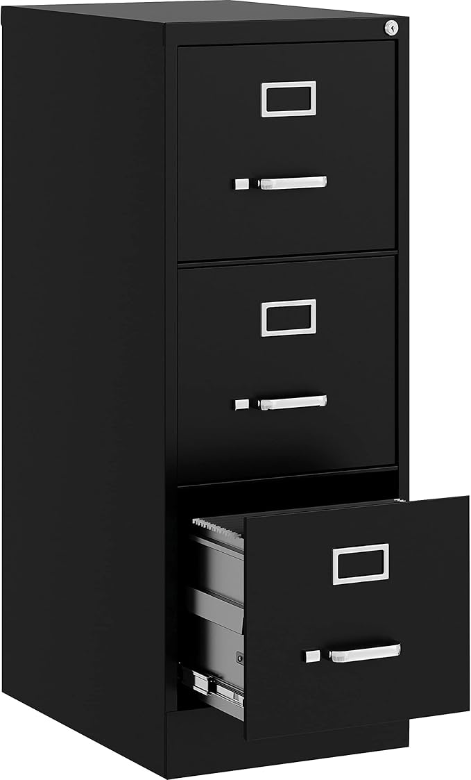 Lorell Commercial-Grade Vertical File, Black