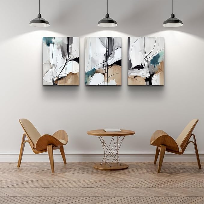 DZRWUBHS Canvas Wall Art For Living Room Large Wall Decor For Bedroom Modern Family Frame Canvas Art Office Decor Abstract Wall Painting Pictures Artwork Ready To Hang Room Home Decorations 3 Piece