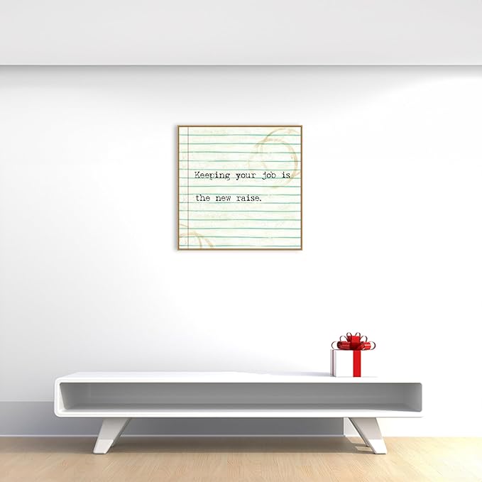 Amanti Art Framed Canvas Wall Art 30x30 Office Snark III by Studio W, Framed Wall Art Canvas, Humor Artwork, Modern Decor, Large Poster Painting for Living Room, Bedroom, Bathroom, Kitchen, Office or