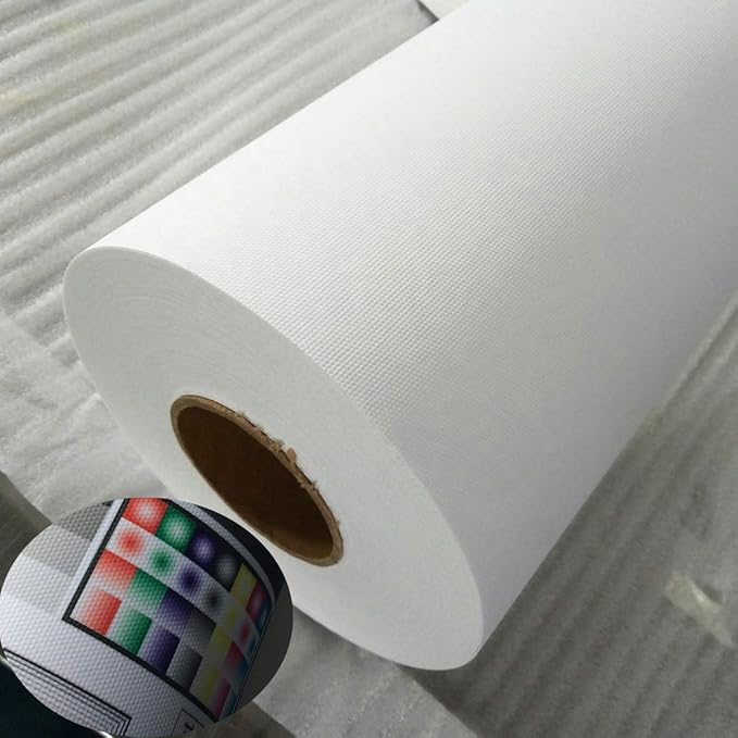 Premium Inkjet Art Canvas 13" x40ft. roll Waterproof and Instant-Dry White Matte-Finish Printable Canvas (13")