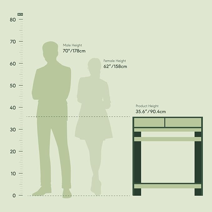 Furinno Simplistic A Frame Computer Desk, 17.9"D x 31.6"W x 35.5"H, Columbia Walnut