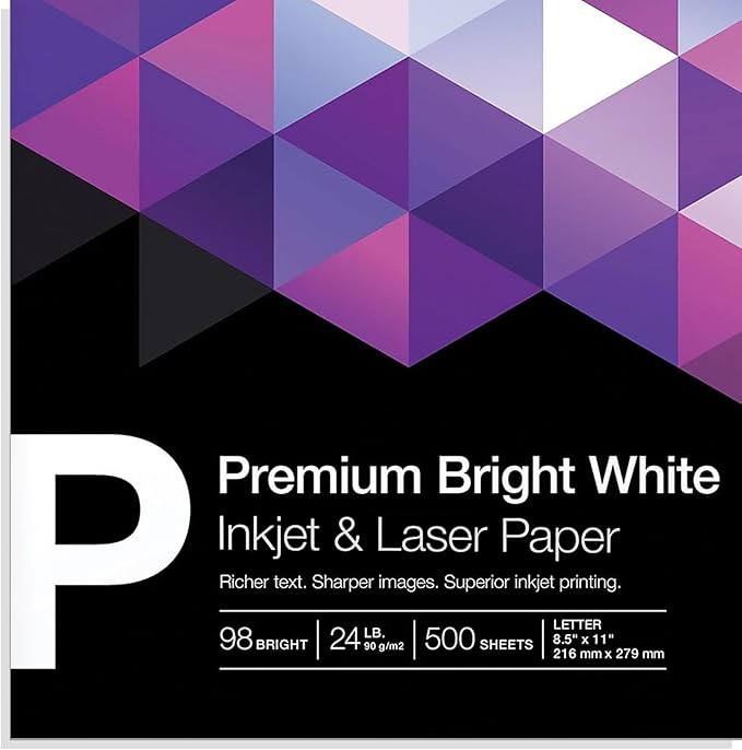 Staples Premium 8.5-Inch X 11-Inch Multipurpose Paper 24 Lbs. 98 Bright 500/Ream