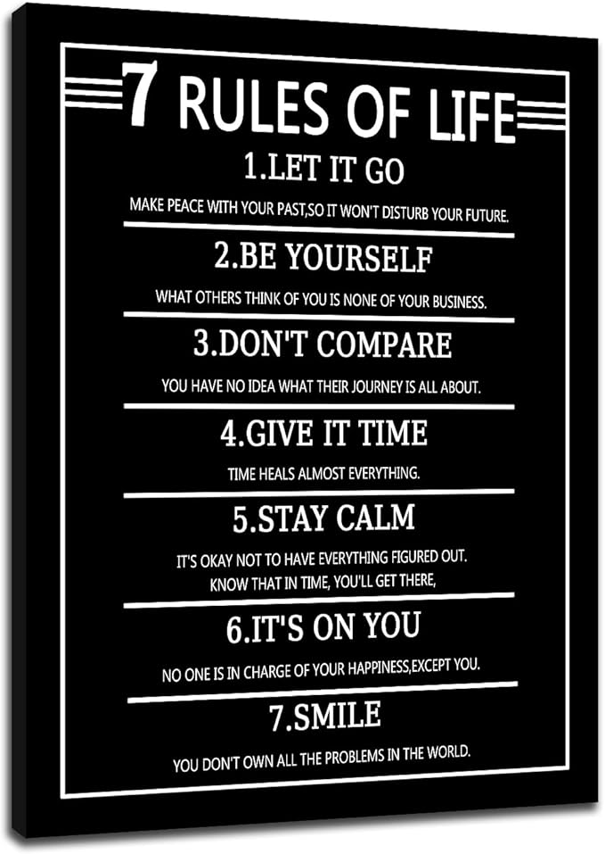 Motivational Canvas Wall Art Home Decor Inspirational Entrepreneur Quotes Poster Print Modern Positive Theme Painting Artwork for Teens Room Office Bedroom Wall Picture Ready to Hang [18''Wx24''H]