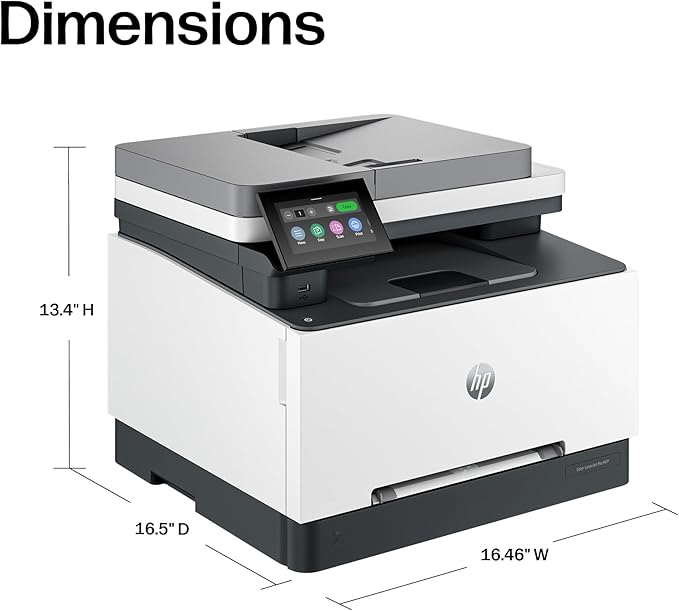 HP Color LaserJet Pro MFP 3301fdw Wireless All-in-One Color Laser Printer, Office Printer, Scanner, Copier, Fax, ADF, Duplex, Best for office (499Q5F)