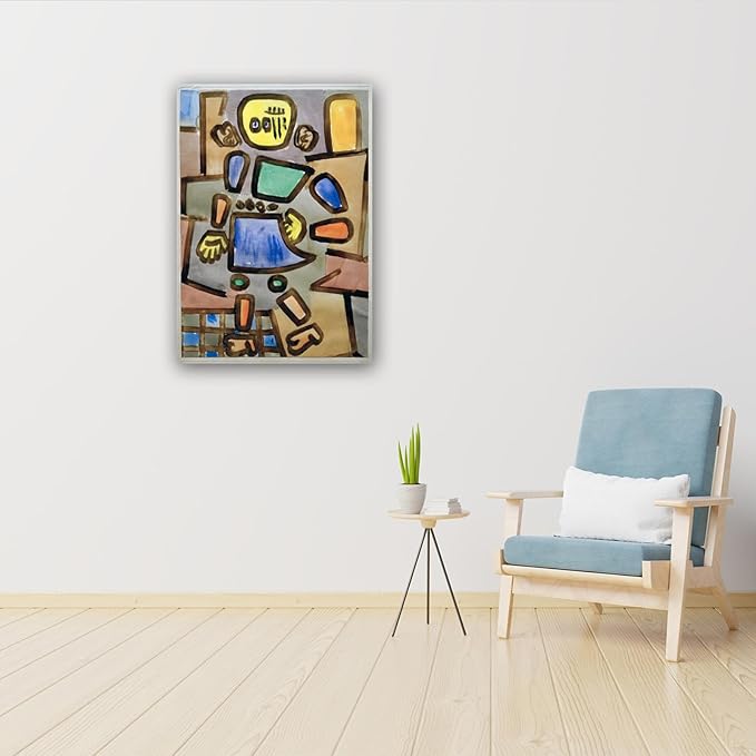 Famous Canvas Prints - "Ohne Titel" - Picture On Canvas - Reproductions Of Abstract Paintings - Canvas Wall Art Picture for Office Decor 30x42cm-11.8x16.5in Internal Frame