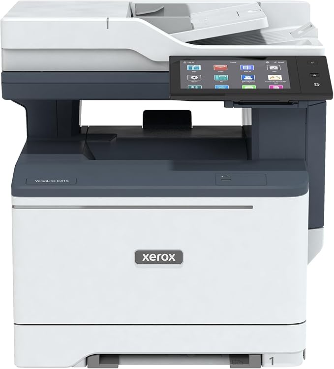 Xerox Versalink C415dn Color Printer - A4 40ppm Color Laser All in One Multifunction Printer with Duplex 2-Sided Printing, Office or Small Business Use - Copy/Print/Scan/Fax - Touchscreen