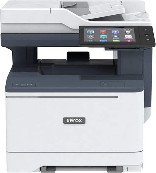 Xerox Versalink C415dn Color Printer - A4 40ppm Color Laser All in One Multifunction Printer with Duplex 2-Sided Printing, Office or Small Business Use - Copy/Print/Scan/Fax - Touchscreen