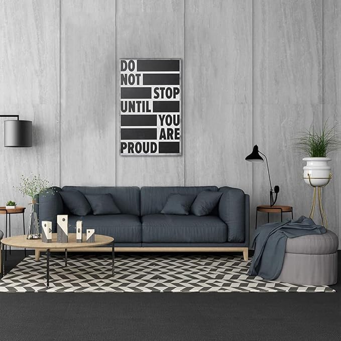 Entrepreneur Quote Wall Art Do Not Stop Until You Are Proud Poster HD Print on Canvas Motivational Office Wall Decor Art for Bedroom Living Room Home Decoration Framed Ready to Hang - 28"Wx44"H