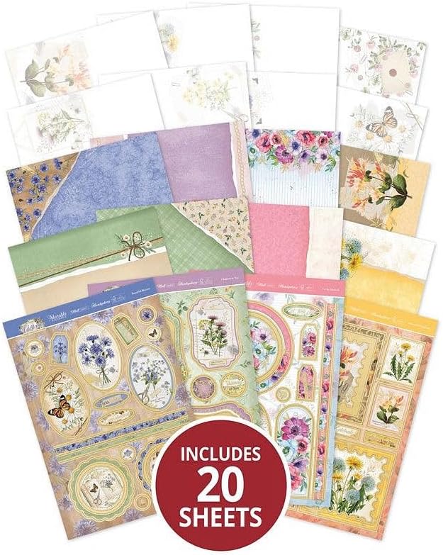 Hunkydory - Deluxe Craft Pad - Card Making Collection (Wildflowers)