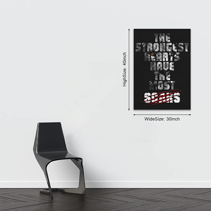 BWSPACE Wall Art Work-Creative Inspirational Canvas Prints, Painting Printing Canvas, Animal Print Motivational Suitable for Office, Hotel, Restaurant (Motivational-B3, 30x40 inches)
