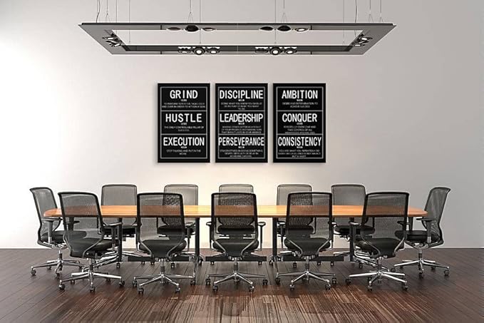 WYJZDZQ8 Motivational Canvas Office Print Wall Art Inspirational Poster Picture Painting Modern Inspiring Artwork for Home Living Room Office Decor Stretched and Framed Ready to Hang[72''Wx 36''H]