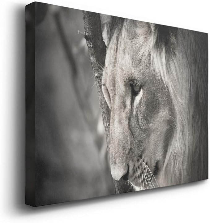 Landscape Wall Art Premium Gallery Wrapped Canvas Abstract Ocean Forest Modern Artwork Decoration for Living Room Kitchen Bathroom Office, Ready to Hang