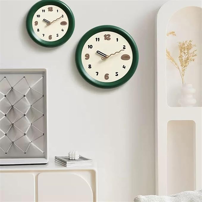 Clock for Bedroom Modern Simple Wall Clock Living Room Household Fashion Atmosphere Creative Wall High-Level Sense of Clock Office Decor Wall Clock (A Medium)