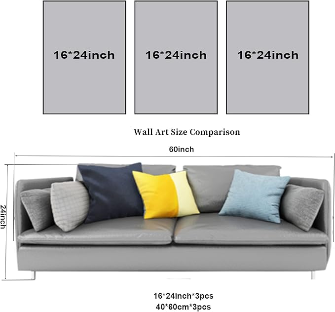 NATVVA 3 Pieces Canvas Art Prints Live Laugh Learn Poster Painting Wall Pictures Artwork for Couples Bedroom Home Decor with Wooden Inner Frame