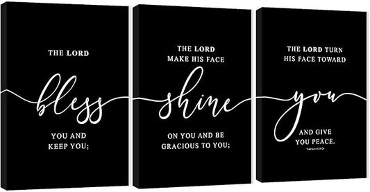 Office Wall Art - 3 Panel Motivational Canvas, Inspirational Quotes for Home Decor, Positive Entrepreneur Words Poster Frame for Company, 16"x24"x3Pcs