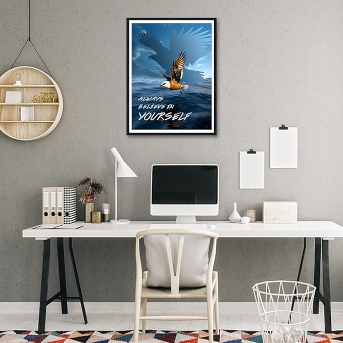 Novatique Motivational Quotes Canvas Wall Art Inspirational Wall Art Office Decor Inspiring Positive Quotes Painting for Living Room Bedroom,12 x 16inch