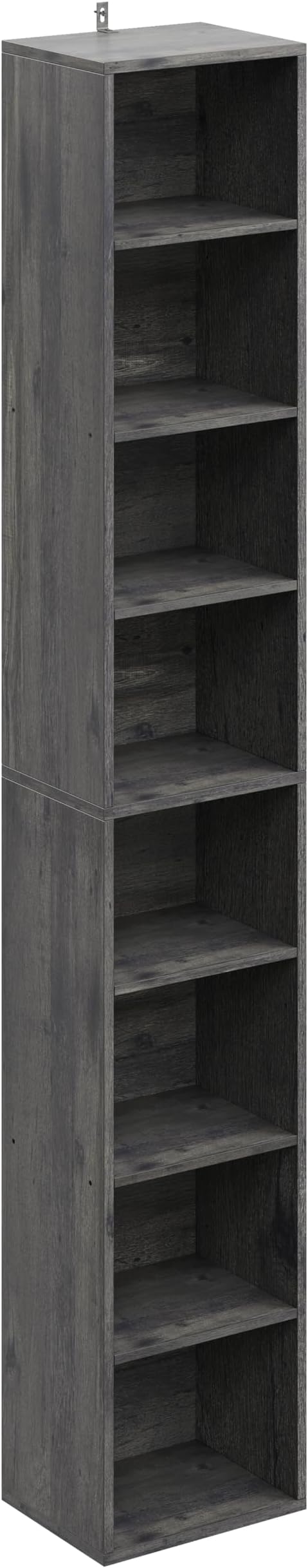 IRONCK Tall Narrow Bookshelf 8 Tiers 71in, Compact Corner Bookcase, Easy to Match for Living Room, Office, Study, Bedroom