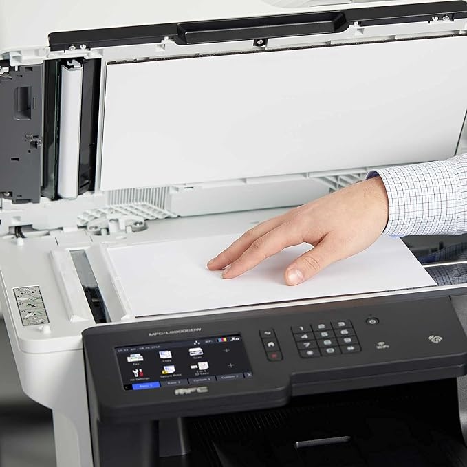 Brother MFC-L8900CDWA Wireless All-in-One Color Laser Printer for Office, Green - Print Copy Scan Fax - 33 ppm, 2400 x 600 dpi, 5" Touchscreen LED, Auto Duplex Printing, 70-Sheet ADF, Printer Cable