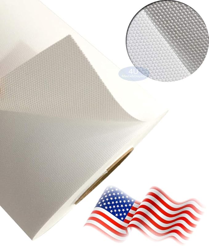 Polyester Matt Inkjet Art Canvas 44"x40ft. Roll and Professional Digital Inkjet Waterproof Printing 100% Polyester Art Canvas Great