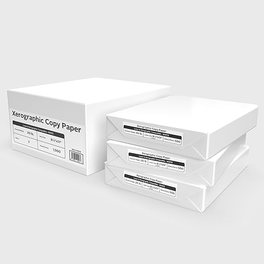 Printer Paper White Boxx 8.5 x 11 | 20 lb Copy Paper | 92 Bright | 3 Ream