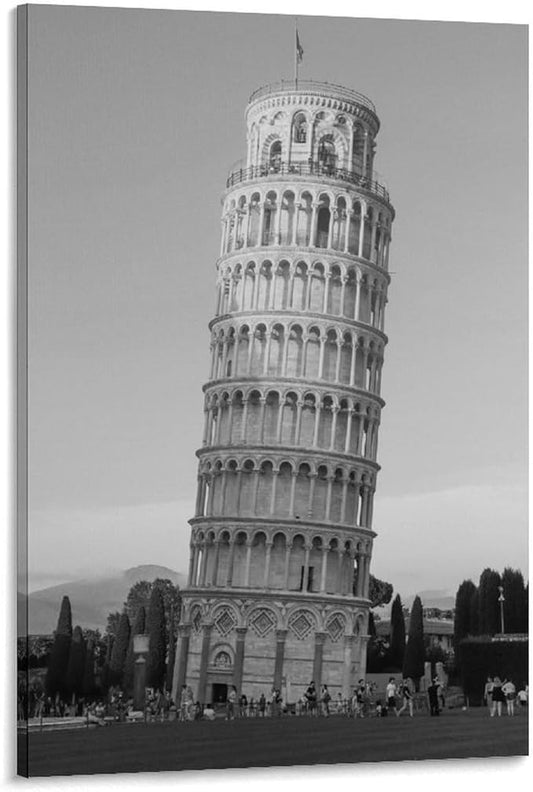 Poster Canvas Painting, Retro Architectural Art, Perfect for Decorating Rooms Or Offices. Frame-style 24x36inch(60x90cm)