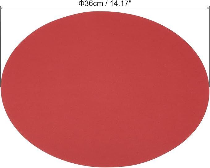 PATIKIL 14.2-inch Round Cardboard Paper, 20 Pcs 200GSM Blank Disc Circles Slices Cutouts Paper for Party Decorations DIY Craft Arts Drawing Painting Writing, Red