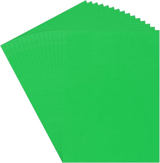 MECCANIXITY 60 Sheets Dark Green Cardstock 20" x 15", 200gsm/75lb Thick Card Stock Printer Paper for Crafts, Invitations, Card Making, Scrapbooking, Drawing