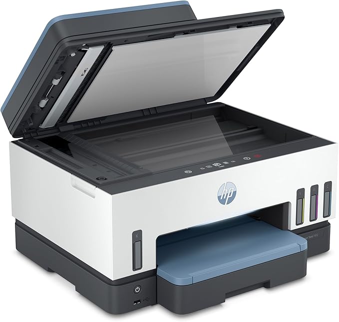 HP Smart Tank 7602 Wireless All-in-One Ink Tank Printer, Scanner, Copier with 2 Years of Ink Included, Best-for-Home Office, Cartridge-Free Refillable, AI-Enabled (28B98A)