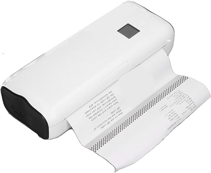 Portable A4 Thermal Printer Inkless Printing Machine Rechargeable Thermal Printer Mobile Label Printer for Travel Home School Office