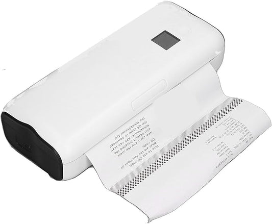 Portable A4 Thermal Printer Inkless Printing Machine Rechargeable Thermal Printer Mobile Label Printer for Travel Home School Office