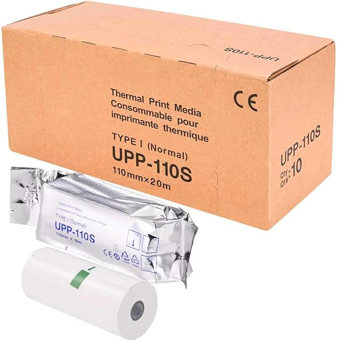 Ultrasound Paper UPP-110S Ultrasound Film/Media 10 Rolls,Type I Thermal Print Film/Media