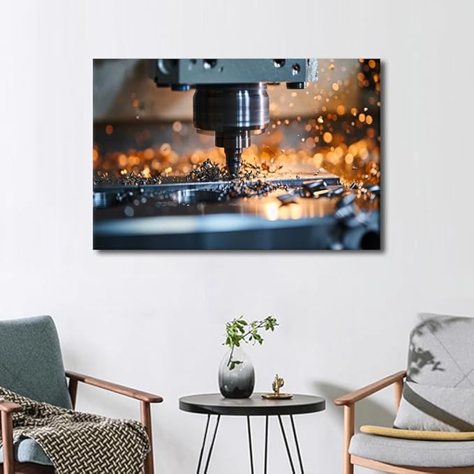 TUMOVO Wall Art for Living Room Wall Pictures Machine Canvas Prints Canvas Wall Art Decor 1 Panels Canvas Artwork Wall Decor Modern Canvas Art for Home Walls Ready to Hang, 24" x36"