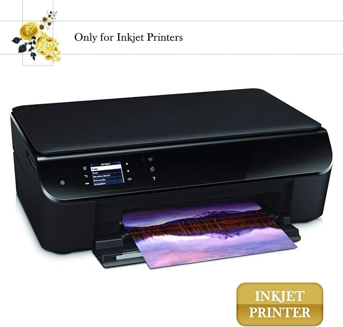 A-SUB Premium Photo Paper High Glossy 13x19 Inch 66lb for Inkjet Printers 50 Sheets, Single Sided