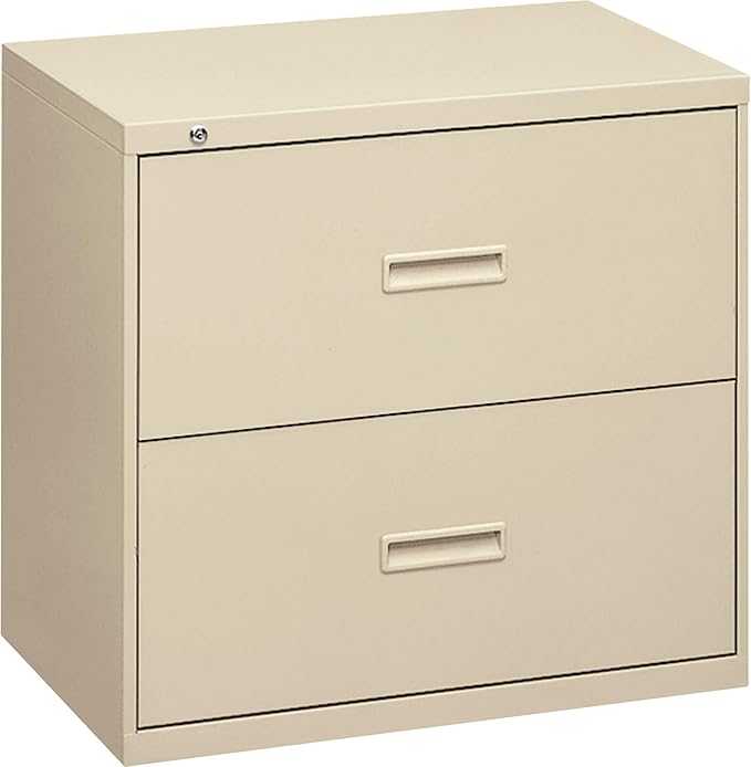 Basyx 2-Drawer Lateral File Cabinets, 36 by 19-1/4 by 28-3/8-Inch, Putty