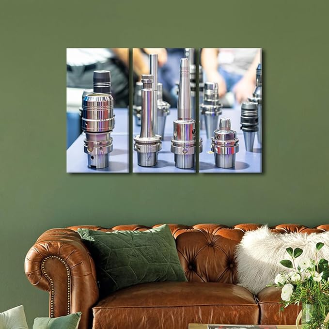 TUMOVO Circuit Board Wall Art Soldering Iron Pictures Office Wall Decor Modern Decor Canvas Prints Wall Art Computer Chip Art Work for Home Walls Canvas Frame Posters and Prints, 36x24 Inch