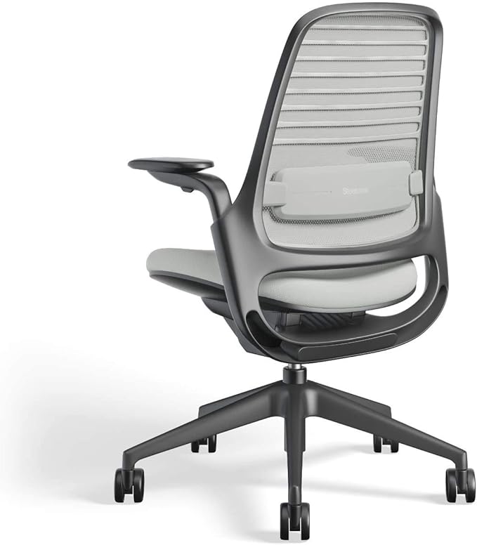 Steelcase Series 1 Work Office Chair - Nickel, Hard Floor Casters
