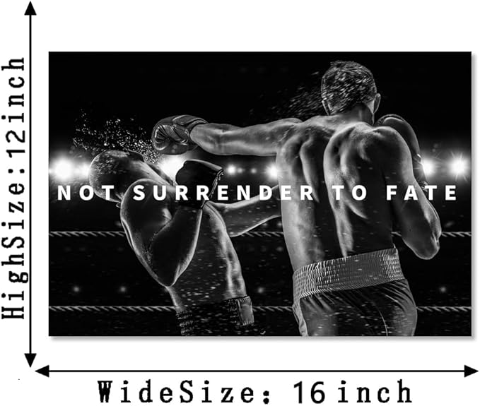 Novatique Motivational Quotes Wall Art Inspirational Wall Art Canvas Poster Positive Affirmations Wall Art for Office Bedroom,12 x 16inch