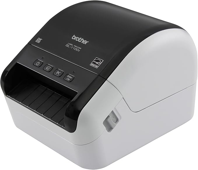 Brother QL-1100c Wide Format Label Printer, Shipping & Postage Labels 4” x 6”, Barcode & QR Code, High Speed, Direct Thermal Printing, Compact