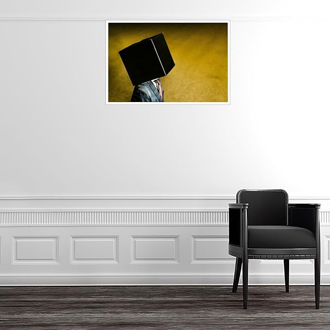 Modern Contrast Wall Art Work Canvas Prints Thought Poster For Home Office Decorations Noframed 12"x8"