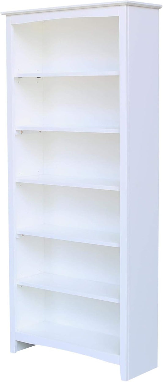 International Concepts Shaker Bookcase - 72" H White