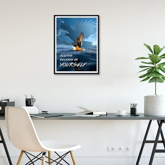 Novatique Motivational Quotes Canvas Wall Art Inspirational Wall Art Office Decor Inspiring Positive Quotes Painting for Living Room Bedroom,12 x 16inch