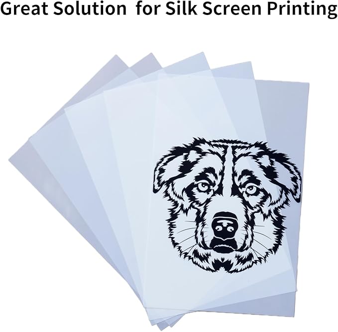 DURICO Translucent PET 5.3mil (135micron) Inkjet Film in Sheets for Screen Printing (8.5x11 IN/ 50 sheets)