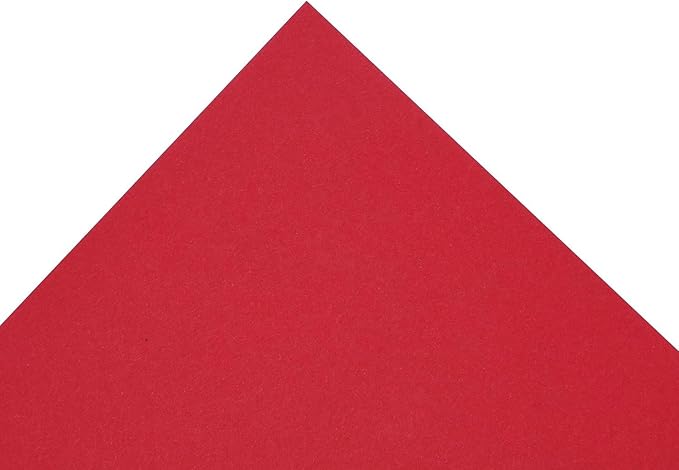 PA Paper Accents Smooth Cardstock 12" x 12" Red Devil, 65lb colored cardstock paper for card making, scrapbooking, printing, quilling and crafts, 25 piece pack