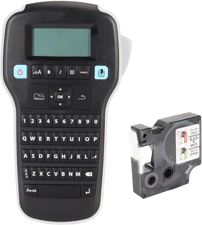 Sanpyl Label Printer, Fast, Easy Portable, Custom Printing, Large Screen, Black, Monochrome, USB, Office