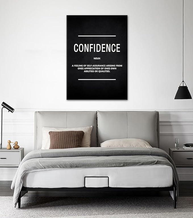 Yatsen Bridge Motivational Canvas Wall Art - Inspirational Confidence Quote Print for Home & Office Decor, Framed & Ready to Hang (24" x 36")