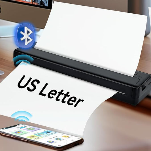 2-In-1 Bluetooth Thermal Printer & Tattoo Stencil Printer X8 - Inkless Portable Printers Wireless for Travel Office Home Use, Impresora Termica Portatil, Best 100 Dollar Gift for Christmas