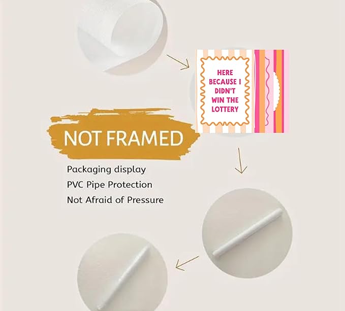 6Pcs Pink Inspirational Wall Art Contemporary Home Workspace Wall Decor Pictures Yes, you can Motivational Quotes Phrases Poster Prints for Bedroom Apartment Home Decoration 8x10inch unframed