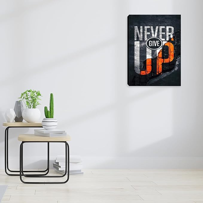 Motivational Wall Art Inspirational Office Wall Decor Canvas Wall Painting Picture Poster Prints Artwork Canvas Art Wall Decorations for Living Room Bedroom Workplace Office 12"x16"